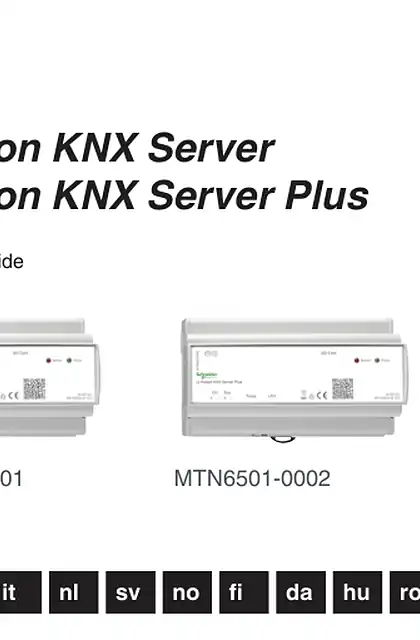 schneider施耐德U.Motion- KNX 服务器加号-用户指南 (ZH)